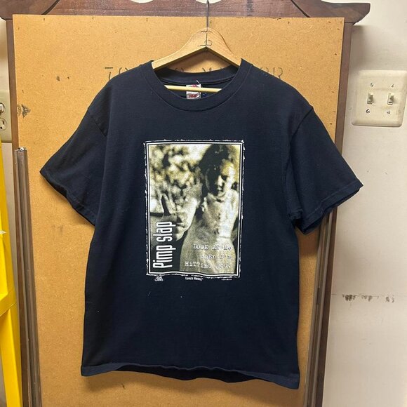 Vintage 1990's Pimp Slap Atlas Games Lunch Money T-Shirt Size Large - Picture 1 of 6